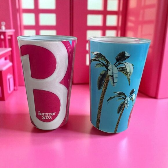 BARBIE THE MOVIE Set of Theatre 2023 Promo Cups - Picture 1 of 5
